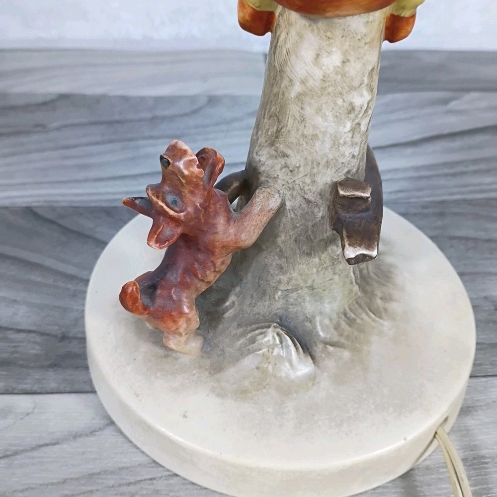 Vintage Table Lamp Culprits 18" Hummel Boy & Dog Goebel 44A - Picture 11 of 16